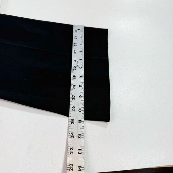 Tahari Dress pants Women 12 Black Straight Boot Cut New Career Formal New - Picture 8 of 12
